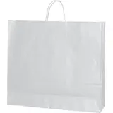 Sac kraft blanc poignées torsadées 55 x 15 x 49 cm 120g/m² - Lot de 25 - Sacs kraft blanc poignées torsadées