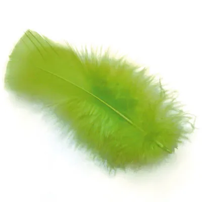 Plume vert anis artificielle L 10 cm - Plumes décoratives - Sachet de 30g - Plumes
