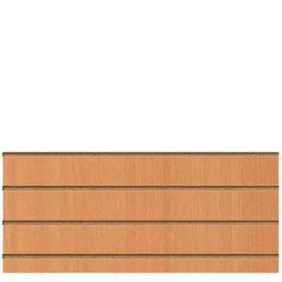 Panneau rainuré Hêtre Naturel, entraxe 15 cm - Ligne Memphis