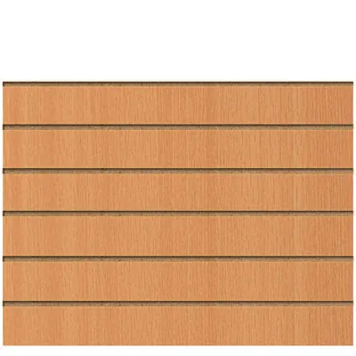 Panneau rainuré Hêtre Naturel, entraxe 15 cm - Ligne Memphis
