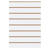 Panneau rainuré entraxe 15 cm 120 x 76,5 cm ép. 18 mm MDF - Blanc – Lot de 2 - Panneaux rainurés
