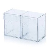 Bac 2 tiroirs basculants transparent 60 x 29,9 x 35,3 cm - Bac-tiroir basculant - Bloc 2 tiroirs basculants - Vitrines alimentaires