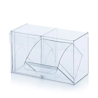 Bac 2 tiroirs basculants transparent 60 x 29,9 x 35,3 cm - Bac-tiroir basculant - Bloc 2 tiroirs basculants - Blocs tiroirs-2