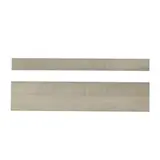 Habillage haut et bas pour comptoir chêne authentique gris 60 cm - Comptoir Global