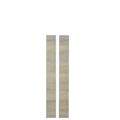 Joues de finition pour petite bibliothèque chêne authentique gris 18 x 1,9 x 135 cm - Déstockage