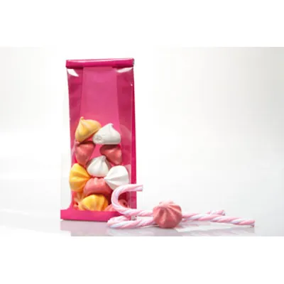 Sachet SOS Rose fond PP 9 x 4,5 x 24 cm - Sachet confiserie - Sachet bonbons - Lot de 50 - Sachets bonbon, Sachets confiserie-2