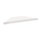 Tablette tôle d'angle extérieur - Ligne Store blanc pas de 25 mm
