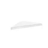 Tablette tôle d'angle extérieur - Ligne Store blanc pas de 25 mm