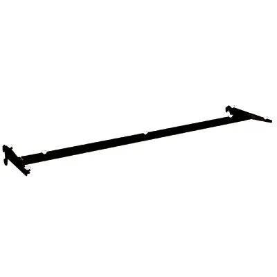 Consoles inclinables pour tablettes bois ou verre - Ligne Store noir pas de 25 mm-2