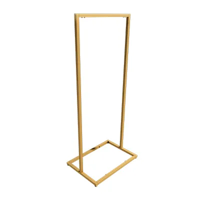 Portant fixe - Or - L 65 x H 150 cm - Ligne Square 25 or-2