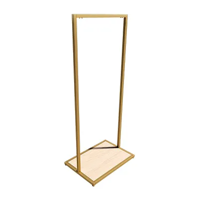 Portant fixe - Or - L 65 x H 150 cm - Ligne Square 25 or-3