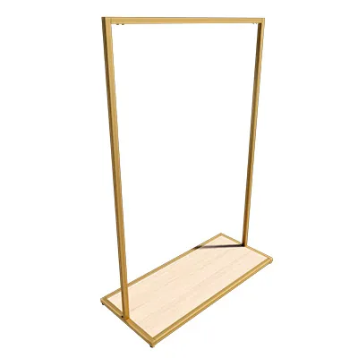 Portant fixe - Or - L 105 x H 150 cm - Ligne Square 25 or-3