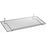 Tablette fil pour présentoir grille 80 x 32 cm - Tablette pour grille d'exposition - Gris Martelé - Tablettes, Corbeilles et Porte visuels pour grilles