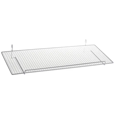 Tablette fil pour présentoir grille 80 x 32 cm - Tablette pour grille d'exposition - Blanc - Tablettes, Corbeilles et Porte visuels pour grilles
