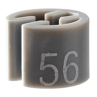 Marque taille T56 gris ø 1,3 cm - Indicateur de taille pour cintre - Paquet de 500 - Marques taille pour cintres