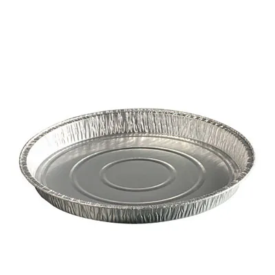 Moule tourtière - Tourtière aluminium 575 ml ø 24,7 x 1,5 cm - Lot de 100 - Moules jetables, Caissettes papier