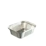 Barquette aluminium 435 ml 14,6 x 12,1 x 4 cm - Plat aluminium - Moule aluminium - Lot de 100 - Moules jetables, Caissettes papier