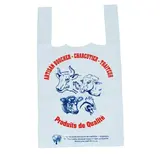 Sac bretelle plastique Boucherie Charcuterie réutilisable PEBD 26 x 12 x 45 cm - Lot de 500 - Sacs plastique bretelles