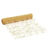 Chemin de table Sizoweb 30 cm x 5 m - Chemin de table intissé - Or - Chemins de table jetables, Sets de table papier