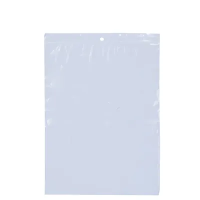 Sachet zip plastique à trou pour suspension 25 x 35 cm PEBD 50µ - Sachet fermeture pression - Transparent - Lot de 100 - Sacs Polyferm, Sachets fermeture pression