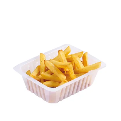 Barquette à frites plastique transparente 500 g - Barquette charcutière - Lot de 250 - Barquettes frites, Cornets frites
