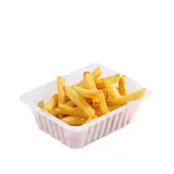 Barquette à frites plastique transparente 500 g - Barquette charcutière - Lot de 250