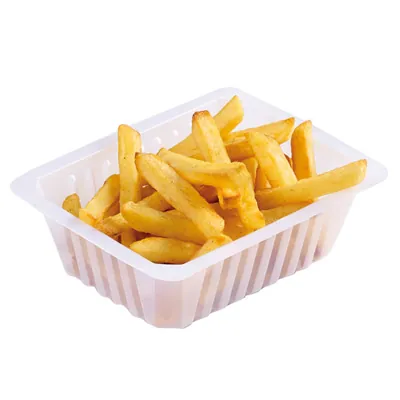 Barquette à frites plastique transparente 750 g - Barquette charcutière - Lot de 250 - Barquettes frites, Cornets frites