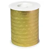 Bolduc or Plaisir d'offrir 10 mm x 250 m polypropylène - Bolducs imprimés et à motifs