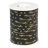 Bolduc noir Plaisir d'offrir 10 mm x 250 m polypropylène - Bolducs imprimés et à motifs