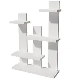 Étagère 5 niveaux blanc mat 100 x 33,5 x 143 cm - Étagère magasin - Étagères magasins, Présentoirs bois