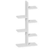 Étagère 6 niveaux blanc mat 70 x 32 x 160 cm - Étagère magasin - Étagères magasins, Présentoirs bois