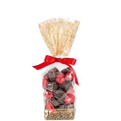 Sachet polypro fond PP Dentelle Or 12 x 27,5 cm 35µ - Sachet confiserie - Sachet bonbons - Lot de 100 - Sachets bonbon, Sachets confiserie-2