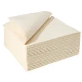 Serviette Celisoft non tissée 40 x 40 cm - Serviette jetable - Serviette de table papier - Ivoire - Paquet de 50 - Serviettes jetables, Serviettes cocktails