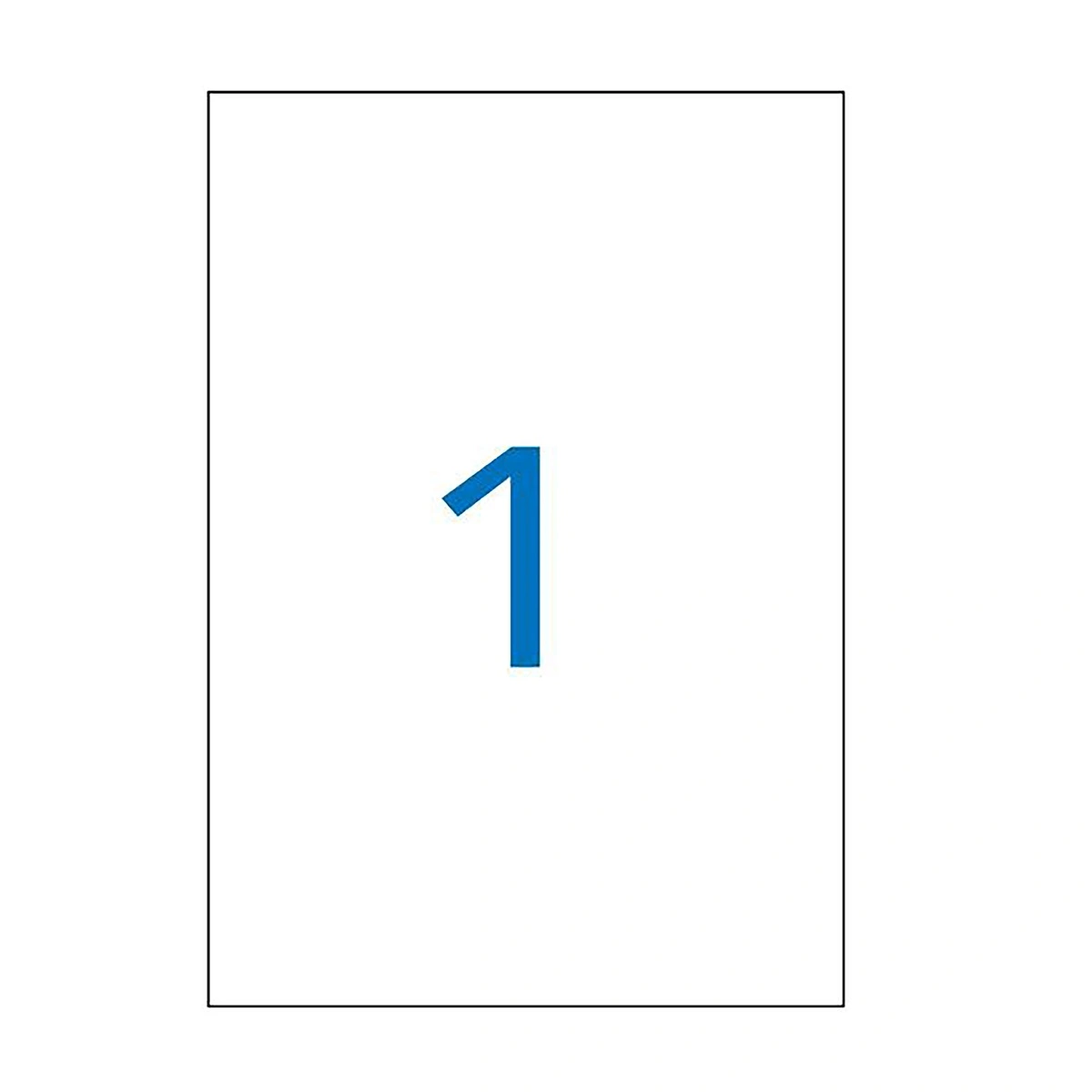 100 Étiquettes adhésives blanches multi-usages 210 x 297 mm Etibox - Étiquettes adhésives neutres-3
