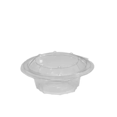 Bol salade avec couvercle 150 ml plastique transparent ø 12 x 5 cm - Bol plastique avec couvercle - Lot de 45 - Boîtes salade, Bols salade