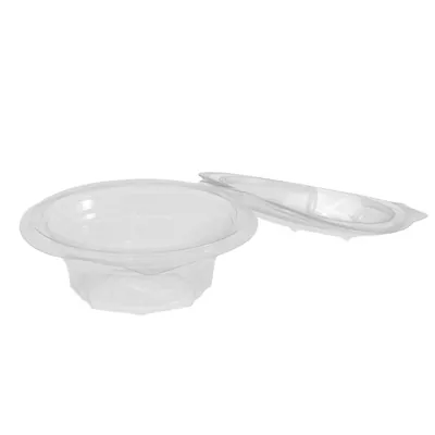 Bol salade avec couvercle 150 ml plastique transparent ø 12 x 5 cm - Bol plastique avec couvercle - Lot de 45 - Boîtes salade, Bols salade-2