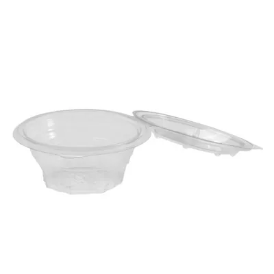 Bol salade avec couvercle 500 ml plastique transparent ø 15,5 x 7,5 cm - Bol plastique avec couvercle - Lot de 60 - Boîtes salade, Bols salade-2
