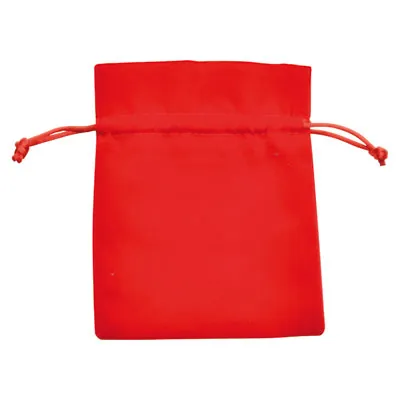 Sachet velours rouge 10 x 13 cm – Pochette velours avec cordon de serrage - Pochette à bijoux - Lot de 10 - Sachets velours, Pochettes simili cuir