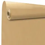 Papier cadeau kraft vergé brun uni 70 cm x 100 m 60 g/m² – le rouleau