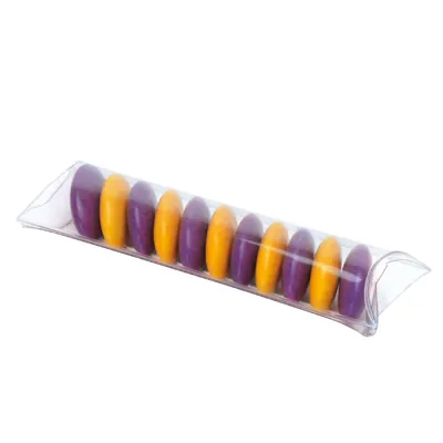 Berlingot confiserie transparent 10 x 3,8 cm PVC - Ballotin chocolat vide - Lot de 10 - Ballotins chocolats vides-2