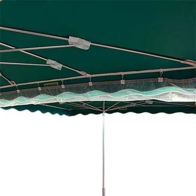 Gouttière parasol translucide 400 x 50 cm nylon armé - Gouttières de parasol-3