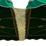 Gouttière parasol translucide 350 x 100 cm nylon armé - Gouttières de parasol