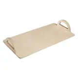 Plateau bois de présentation avec poignées naturel 40 x 20 x 7 cm - Plateaux à garnir