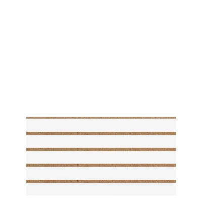 Panneau rainuré Blanc Craie, entraxe 10 cm - Ligne Memphis