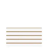 Panneau rainuré Blanc Craie, entraxe 10 cm - Ligne Memphis