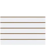 Panneau rainuré Blanc Craie, entraxe 15 cm - Ligne Memphis