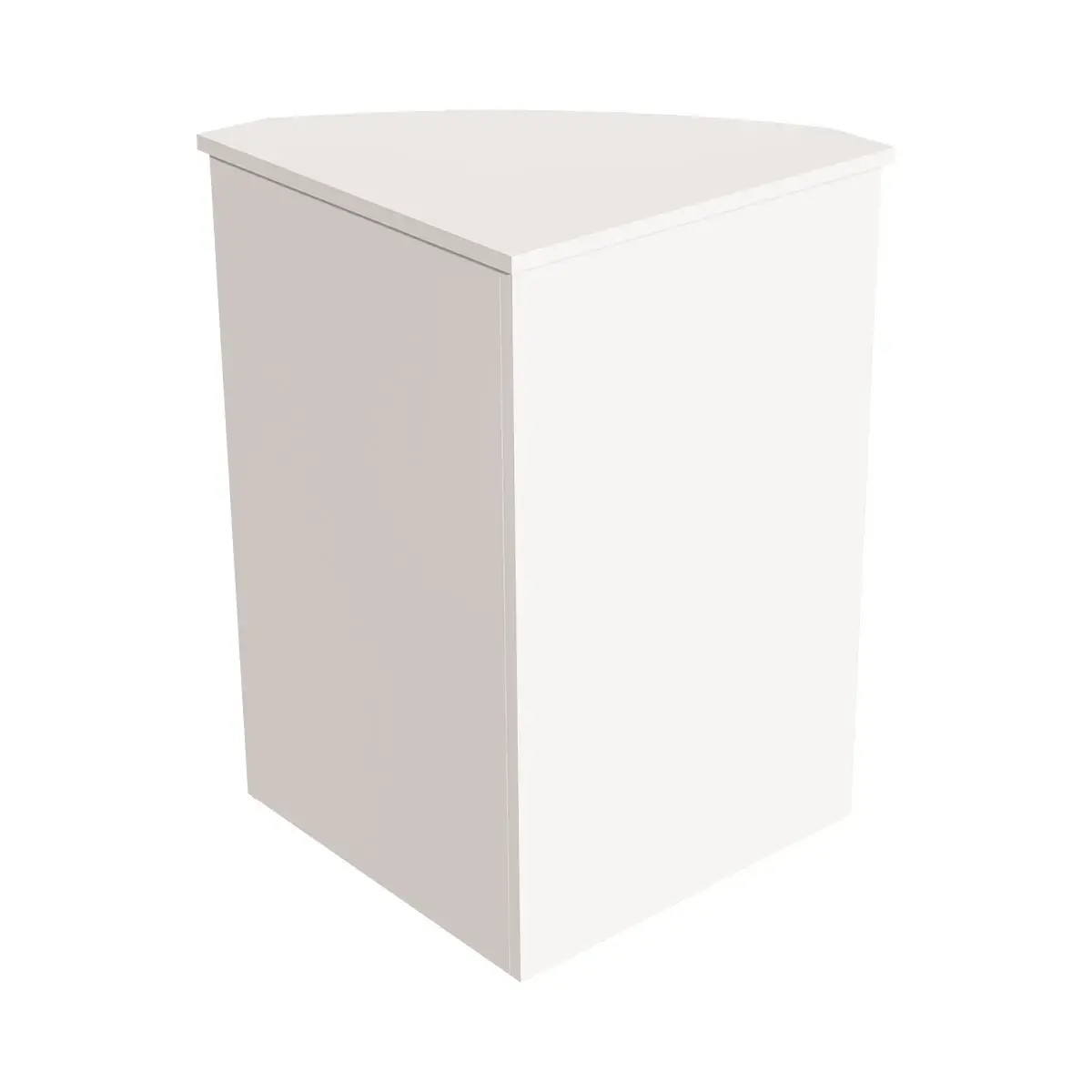 Comptoir d'angle blanc craie 52 x 52 x 88 cm - Comptoirs One-3