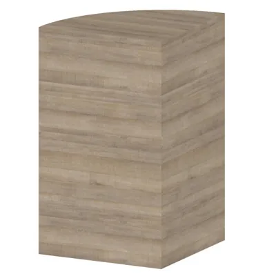 Comptoir d'angle chêne authentique gris 52 x 52 x 88 cm - Comptoirs One-3