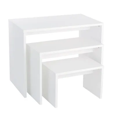 Table de présentation 60 x 40 x 40 cm – Table gigogne blanche - Tables de présentation, Sellettes-2