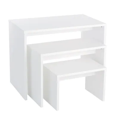 Table de présentation 80 x 40 x 60 cm – Table gigogne blanche - Tables de présentation, Sellettes-2
